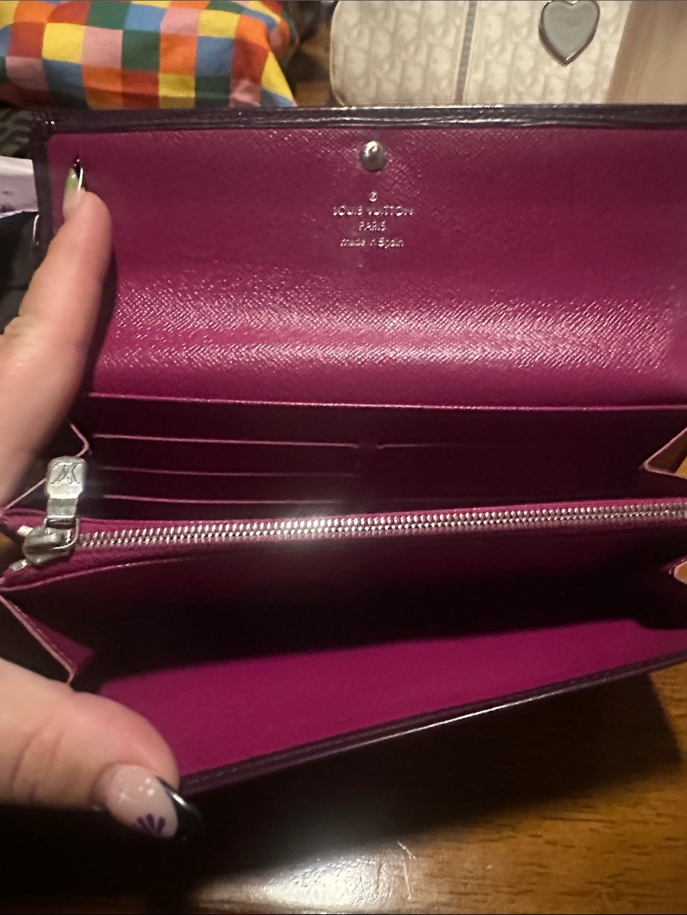 Louis Vuitton Epi Leather Long Wallet in Deep Purple - Picture 3 of 7